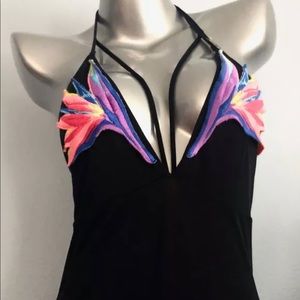 Victoria's Secret PINK One Piece Swim Suit Black M